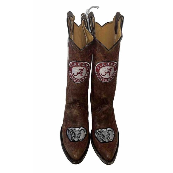 Game Day Shoes - Game Day Women’s Western Boots University Of Alabama 5.5 Made In Mexico Leather